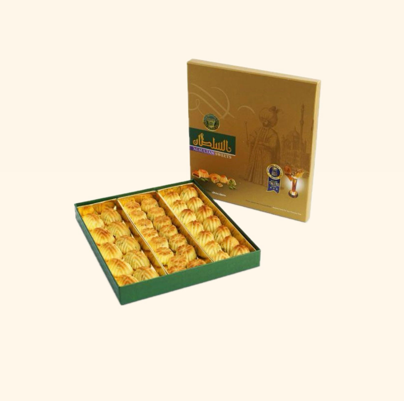 Mixed Maamoul Pistage, Valnöt & Dadel (500g)